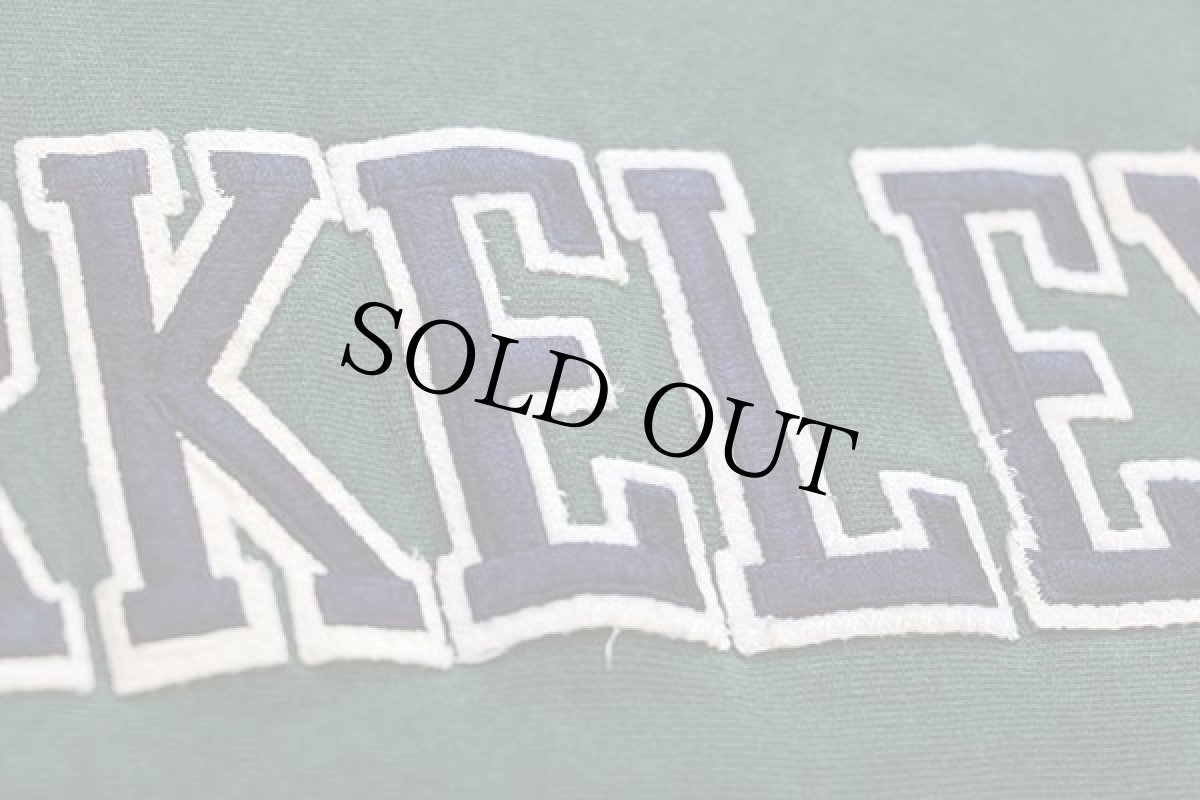 画像4: 90s USA製 Leeリー BERKELEY パッチ付き リバースウィーブ スウェット 緑 L (4)