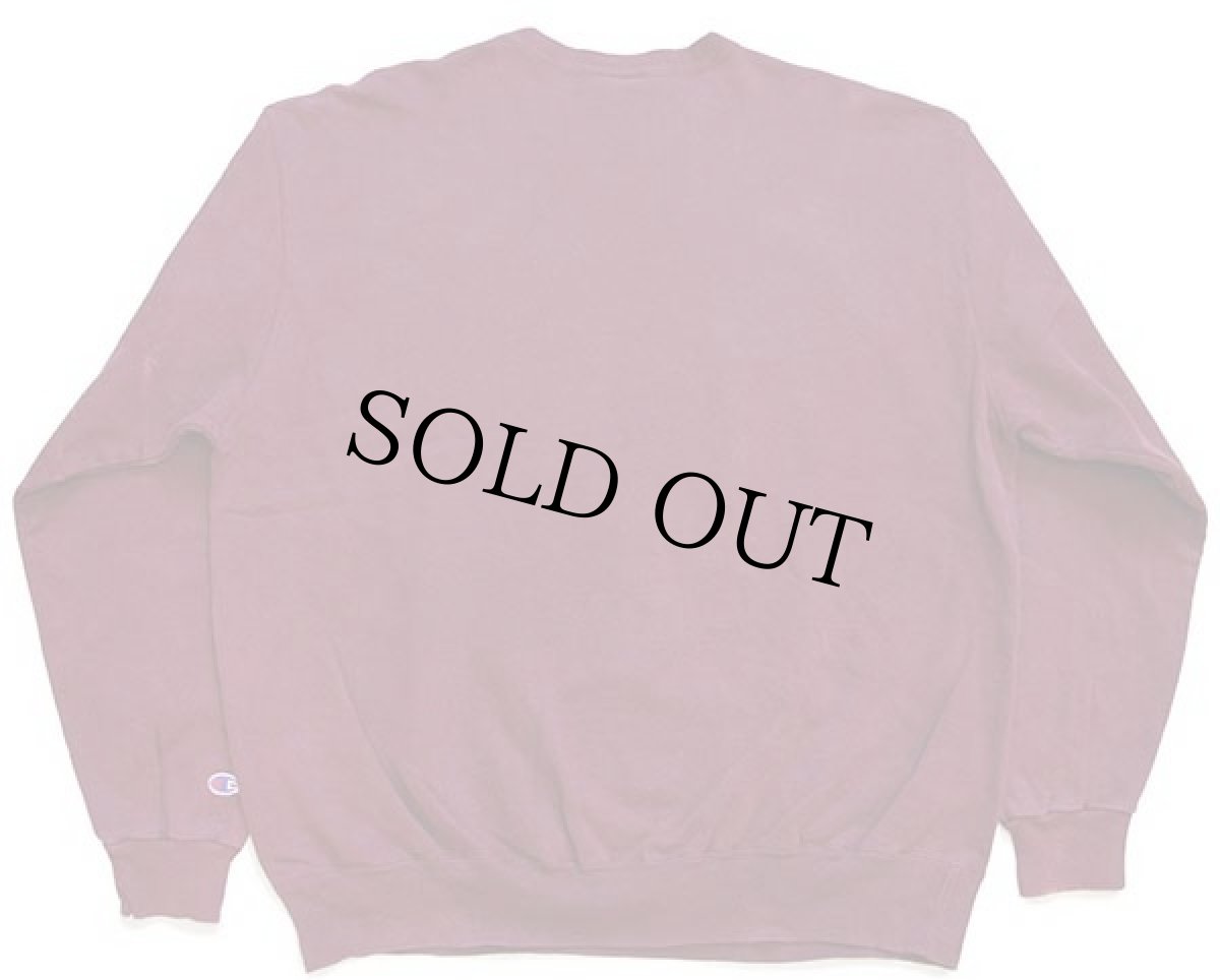 画像2: 90s メキシコ製 Championチャンピオン M.I.T. ひび割れプリント 前V スウェット バーガンディ XXL (2)