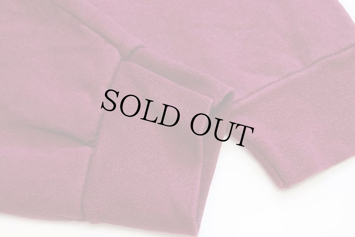 画像6: 90s USA製 IOWA ひび割れプリント スウェット ワインレッド XL (6)