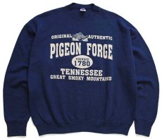 画像1: 90s USA製 PIGEON FORGE TENNESSEE スウェット 紺 XL (1)