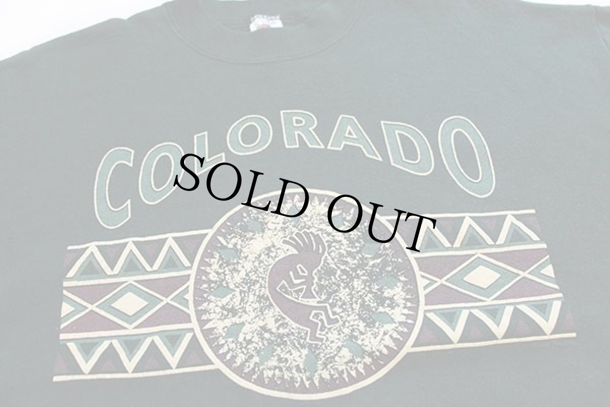 画像3: 90s USA製 COLORADO ココペリ スウェット 緑 XL (3)