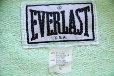 画像4: イタリア製 EVERLAST ツートン 半袖 スウェット 薄緑×緑 L (4)