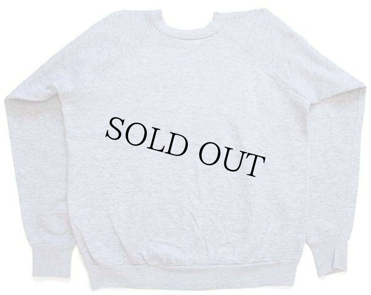 画像2: 80s HARVARD ひび割れプリント スウェット 杢グレー (2)