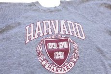 画像3: 80s HARVARD ひび割れプリント スウェット 杢グレー (3)