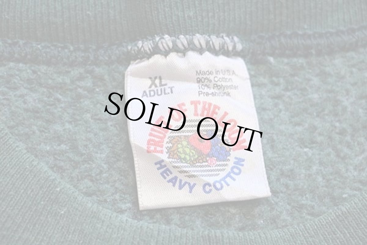 画像4: 90s USA製 Wooden Shoe Bulb Co. チューリップ 刺繍 スウェット 緑 XL (4)