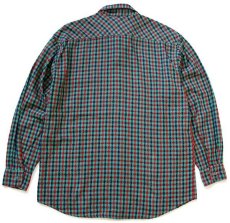 画像2: イタリア製 Columbus チェック 織り柄 コットン ネルシャツ M (2)