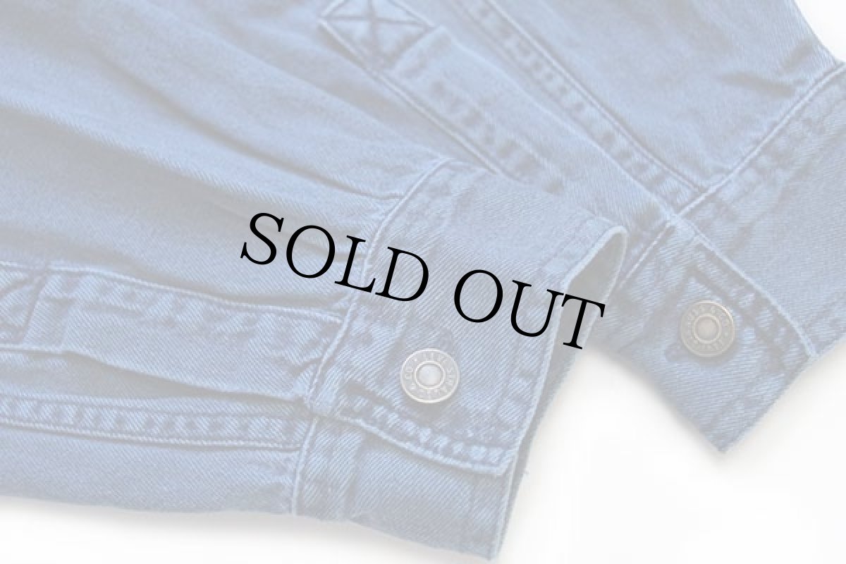画像6: 90s Levi'sリーバイス カラーデニムシャツ 紺 L (6)
