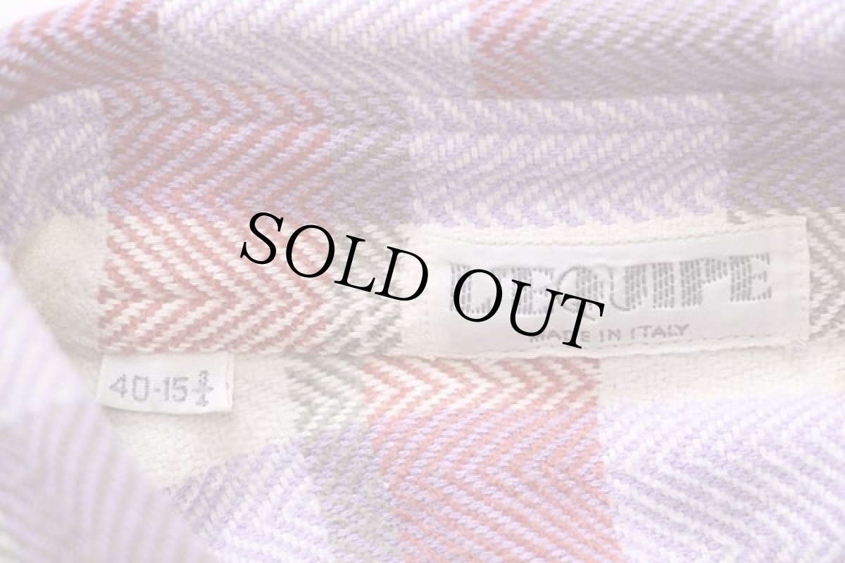 画像4: イタリア製 L'EQUIPE ブロックチェック ボタンダウン コットン フランネルシャツ 40 (4)