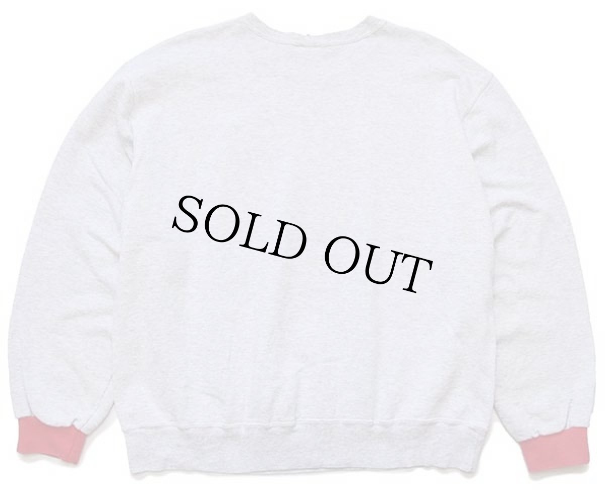 画像2: 90s メキシコ製 Championチャンピオン NOTRE DAME FOOTBALL 前V ツートン スウェット 杢ライトグレー XL (2)