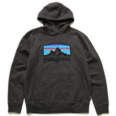 画像1: patagoniaパタゴニア P-6 Logo Uprisal Hoody ロゴ ストレッチ スウェットパーカー LDBR M (1)