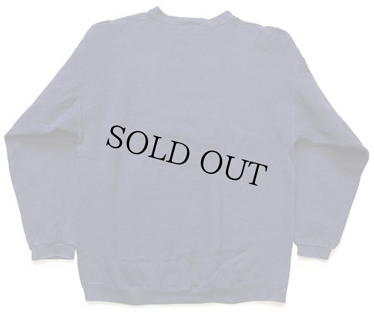 画像2: 90s USA製 YELLOWSTONE ヘラジカ 刺繍 コットン スウェット 紺 L★イエローストーン国立公園 (2)