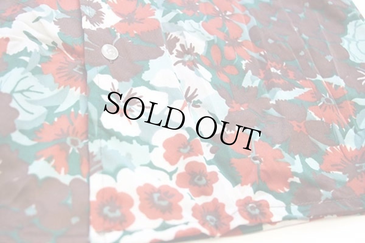 画像5: 70s MONTGOMERY WARD 花柄 ポリエステルシャツ M (5)