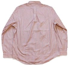 画像3: デッドストック★ポロ ラルフローレン ストライプ ボタンダウン コットンシャツ タン×白 XL (3)