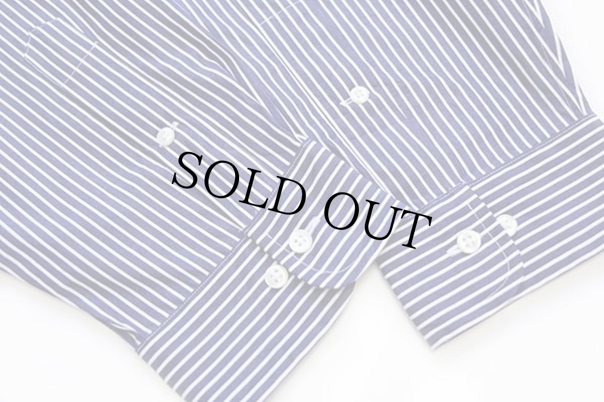 画像6: デッドストック★ラルフローレン ストライプ ボタンダウン コットンシャツ 紺×白17 (6)