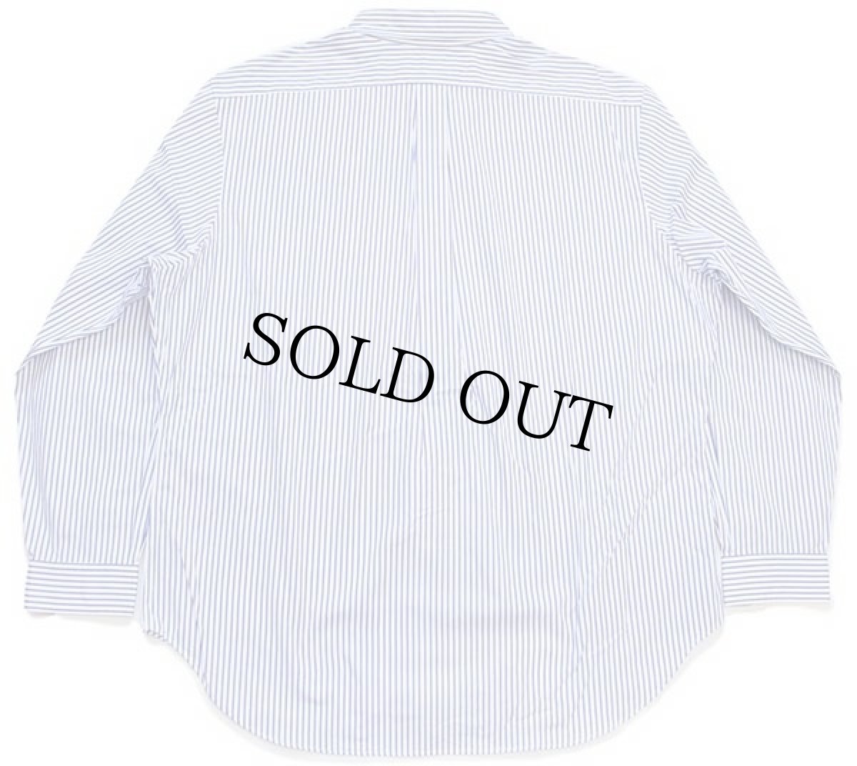 画像3: デッドストック★ラルフローレン ストライプ ボタンダウン コットンシャツ サックス×白 17.5 (3)