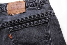 画像7: 90s USA製 Levi'sリーバイス 517 ブラック デニムパンツ w38 L30★ブーツカット (7)