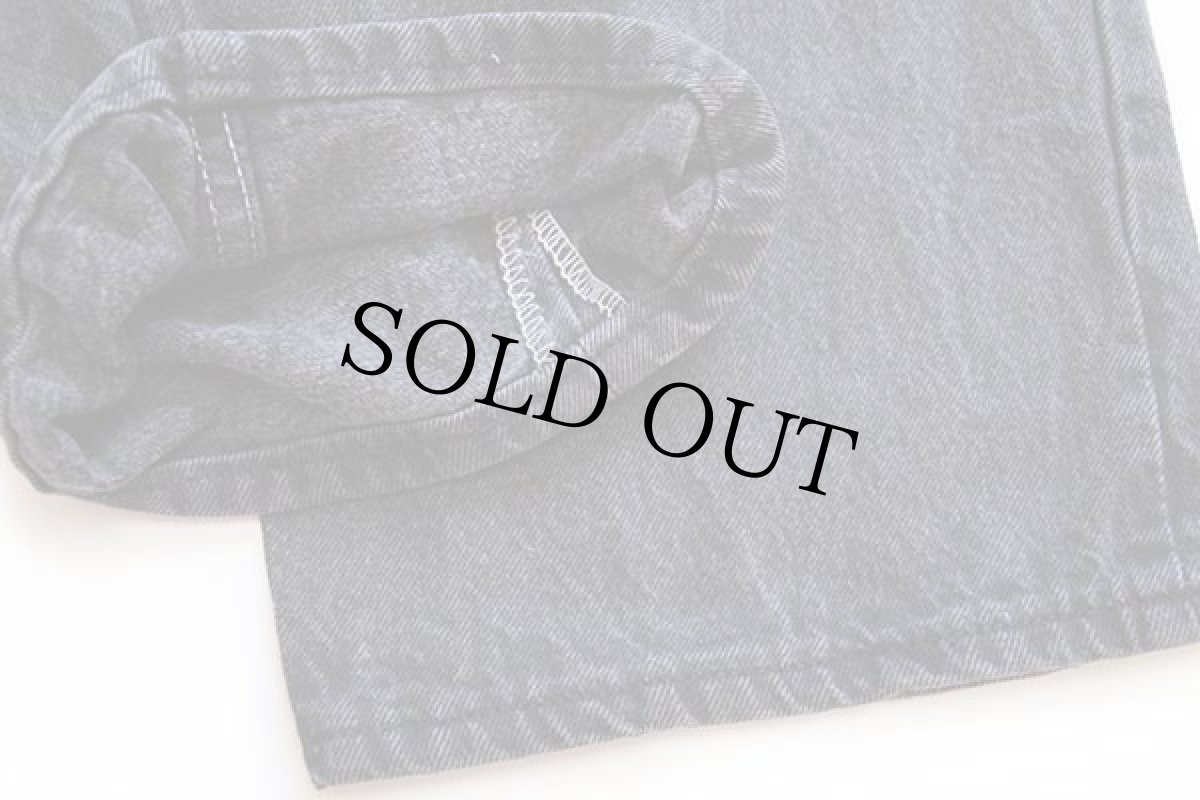 画像6: 90s USA製 Levi'sリーバイス 501 ブラック デニムパンツ w42 L32 (6)