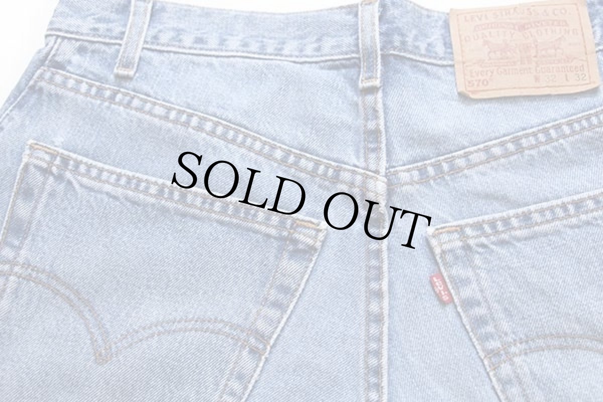 画像5: 00s USA製 Levi'sリーバイス 570 デニムパンツ w32 L32 (5)