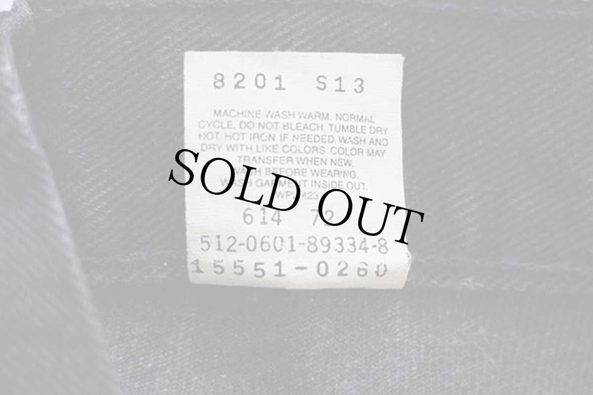 画像7: 00s USA製 Levi'sリーバイス 550 ブラック デニムパンツ 8 MIS M★89 (7)