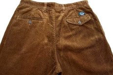 画像5: 90s DOCKERSドッカーズ ツータック コーデュロイパンツ 茶 w33 L30★ユーロ スラックス Levi'sリーバイス (5)