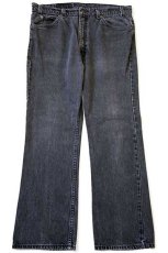 画像2: 90s USA製 Levi'sリーバイス 517 ブラック デニムパンツ w38 L30★ブーツカット (2)