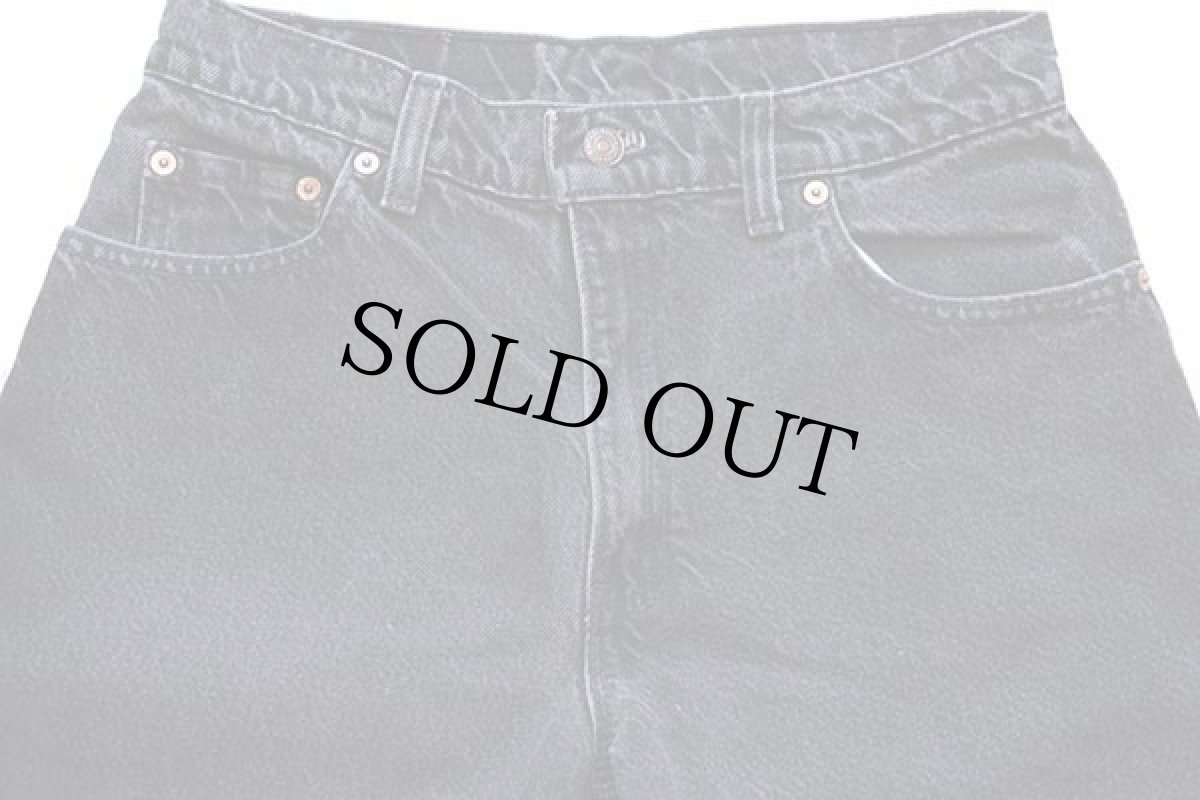 画像4: 90s USA製 Levi'sリーバイス 550 ブラック デニムパンツ 11 MED★96 (4)