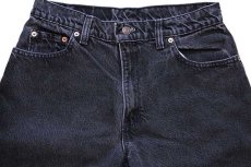 画像4: 90s USA製 Levi'sリーバイス 550 ブラック デニムパンツ 11 MED★96 (4)