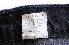 画像7: 90s USA製 Levi'sリーバイス 550 ブラック デニムパンツ 7 MED★95 (7)