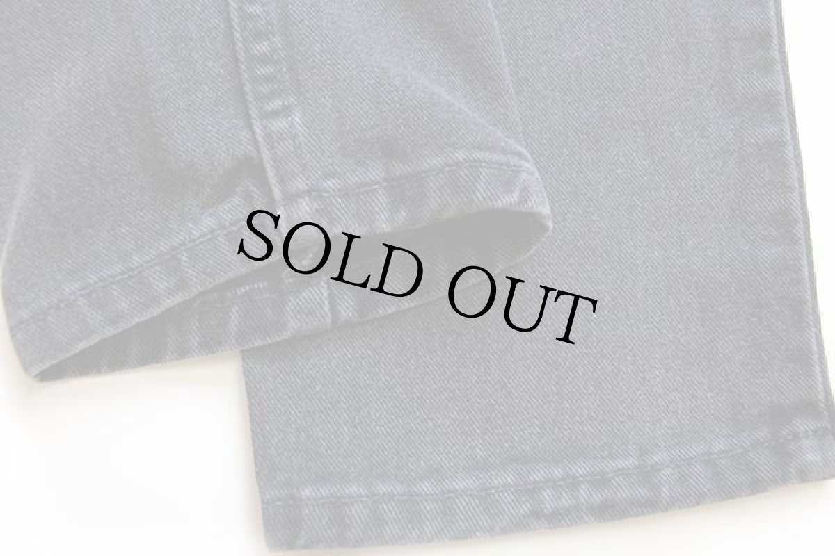 画像8: 00s USA製 Levi'sリーバイス 550 ブラック デニムパンツ 10 M MIS (8)