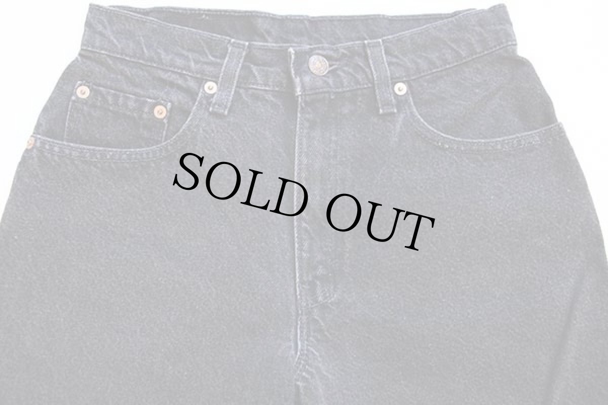 画像4: 90s USA製 Levi'sリーバイス 550 ブラック デニムパンツ 7 MED★95 (4)