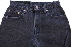 画像4: 90s USA製 Levi'sリーバイス 550 ブラック デニムパンツ 7 MED★95 (4)