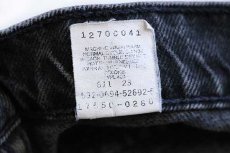 画像7: 90s USA製 Levi'sリーバイス 550 ブラック デニムパンツ 11 MED★96 (7)