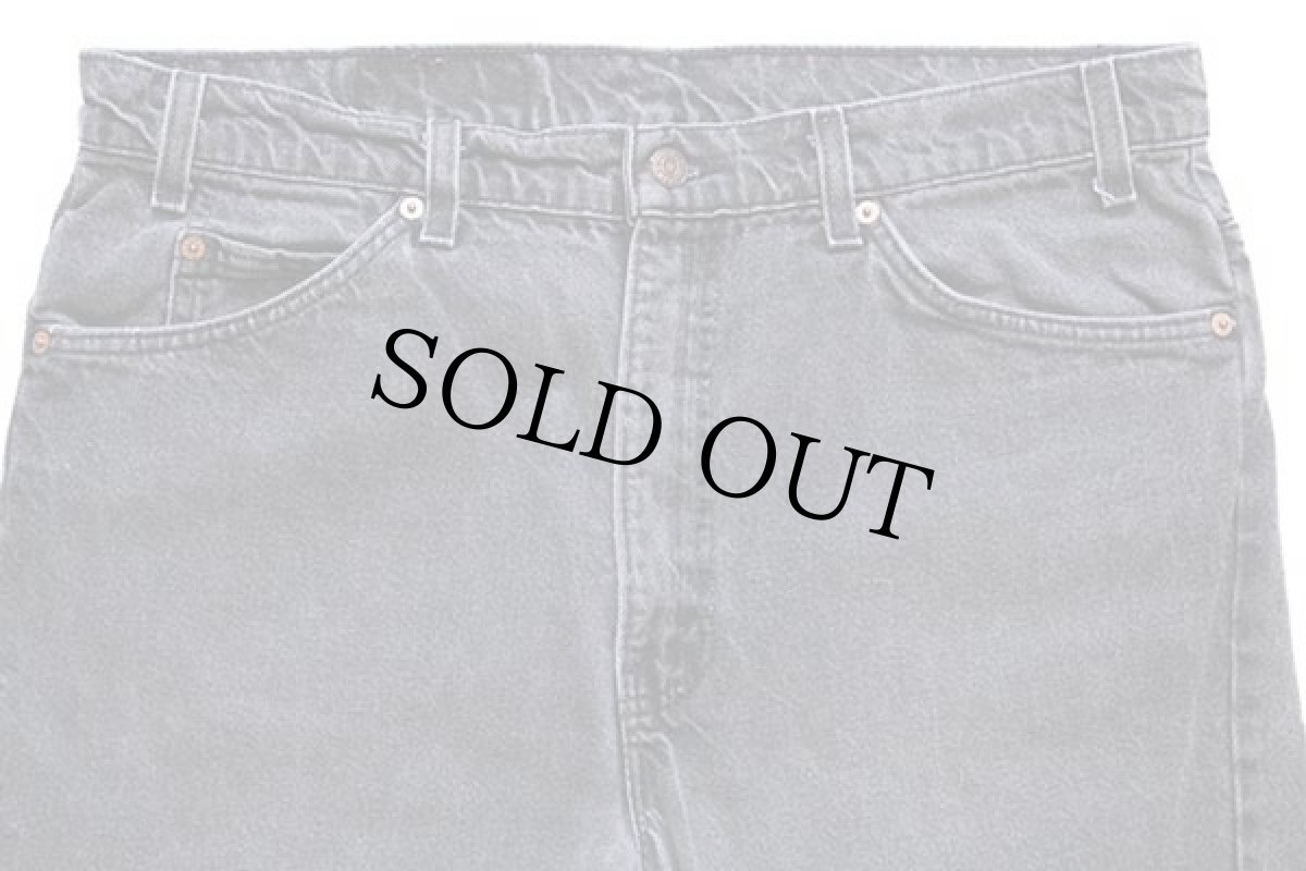 画像4: 90s USA製 Levi'sリーバイス 517 ブラック デニムパンツ w38 L30★ブーツカット (4)