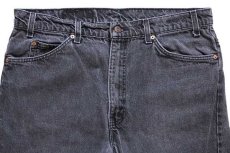 画像4: 90s USA製 Levi'sリーバイス 517 ブラック デニムパンツ w38 L30★ブーツカット (4)