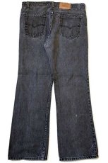 画像3: 90s USA製 Levi'sリーバイス 517 ブラック デニムパンツ w38 L30★ブーツカット (3)