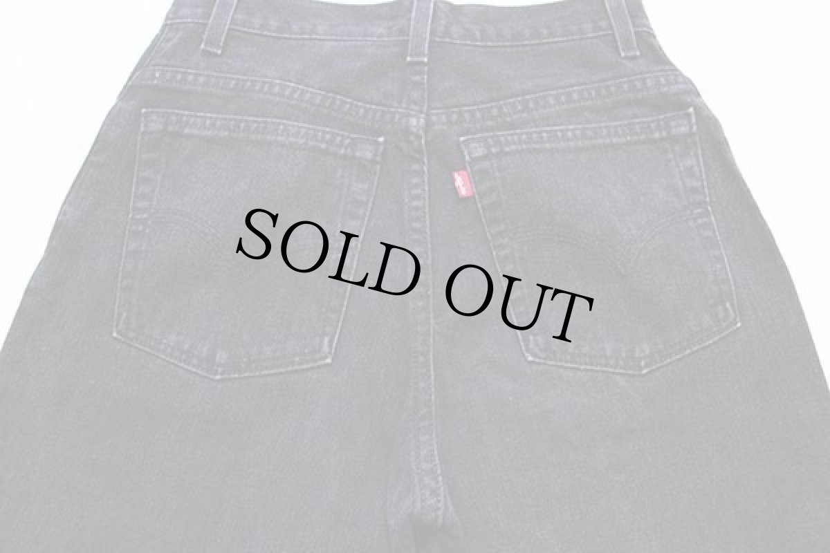 画像5: 00s USA製 Levi'sリーバイス 550 ブラック デニムパンツ 8 MIS M★89 (5)