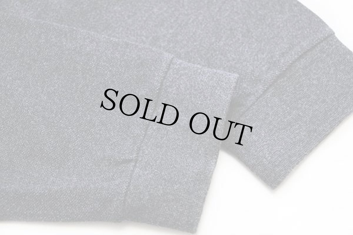 画像4: 00s LACOSTEラコステ ワンポイント コットン 鹿の子 長袖ポロシャツ チャコールグレー 6 (4)