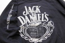 画像3: 80s JACK DANIEL'S ジャックダニエル 両面プリント スウェット 黒 フェード (3)