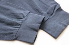 画像4: 70s フランス製 CHEMISE LACOSTE ラコステ ワンポイント コットン 鹿の子 長袖ポロシャツ ブルーグレー 6 (4)