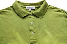 画像3: イタリア製 VALENTINO STUDIO コットン 鹿の子 長袖ポロシャツ 黄緑 L (3)