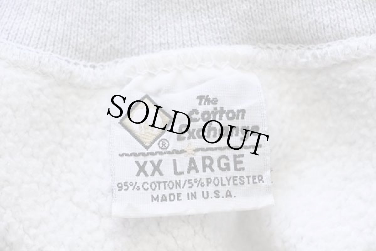 画像4: 90s USA製 The Cotton Exchange FOOTHILLS BASEBALL リバースウィーブ スウェット 杢グレー XXL (4)