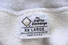 画像4: 90s USA製 The Cotton Exchange FOOTHILLS BASEBALL リバースウィーブ スウェット 杢グレー XXL (4)