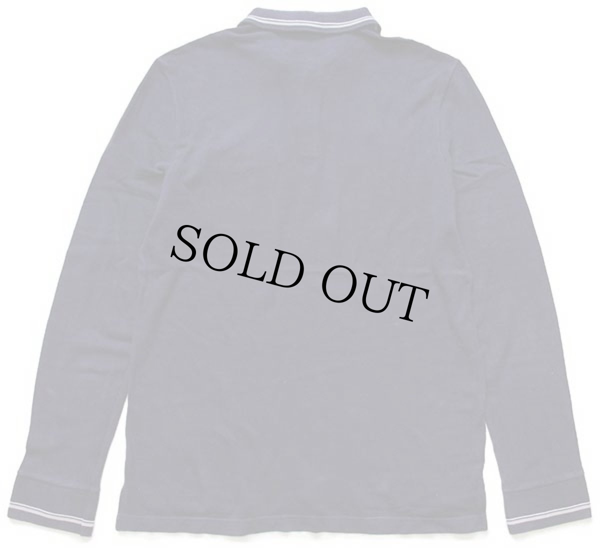 画像2: LACOSTEラコステ ワンポイント ポケット付き コットン 鹿の子 長袖ポロシャツ 紺 6 (2)