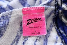 画像6: 90s USA製 ZUBAZ AIR FORCE フェルトパッチ ゼブラ柄 イージーパンツ L (6)