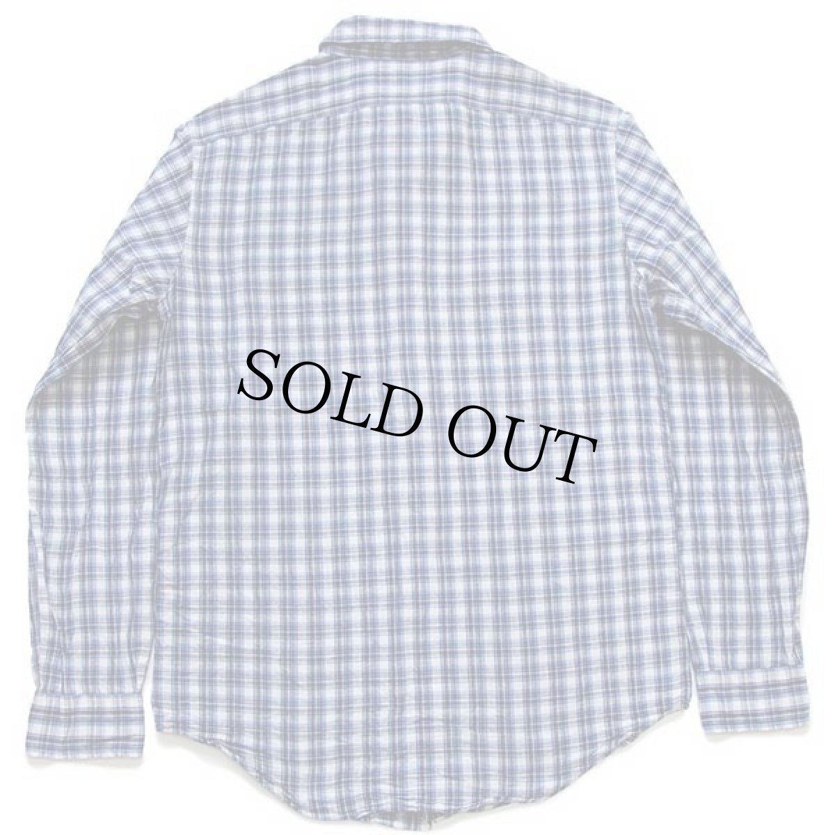 画像2: ポロ ラルフローレン チェック リネン×コットン ワークシャツ S (2)