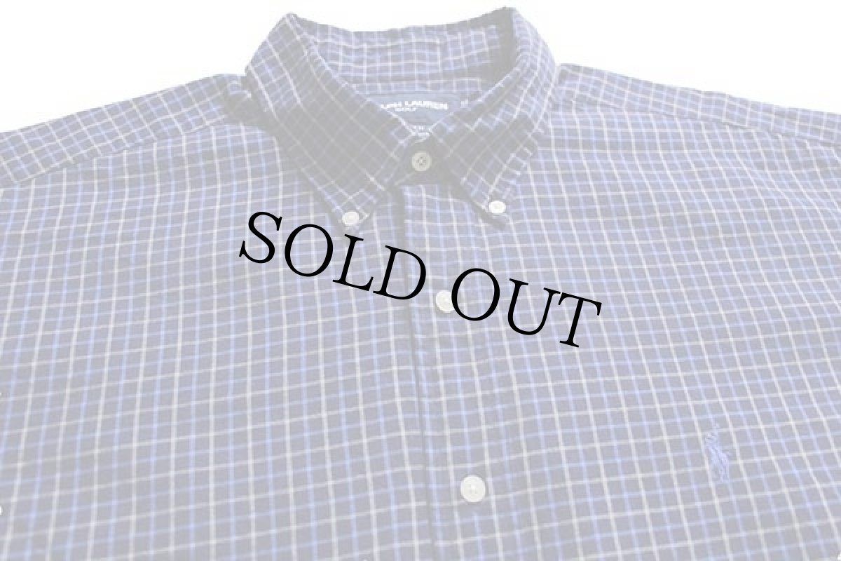 画像3: 90s ラルフローレン GOLF TILDEN タッタソールチェック ボタンダウン コットンシャツ XL (3)