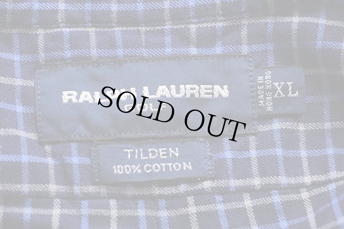 画像4: 90s ラルフローレン GOLF TILDEN タッタソールチェック ボタンダウン コットンシャツ XL (4)