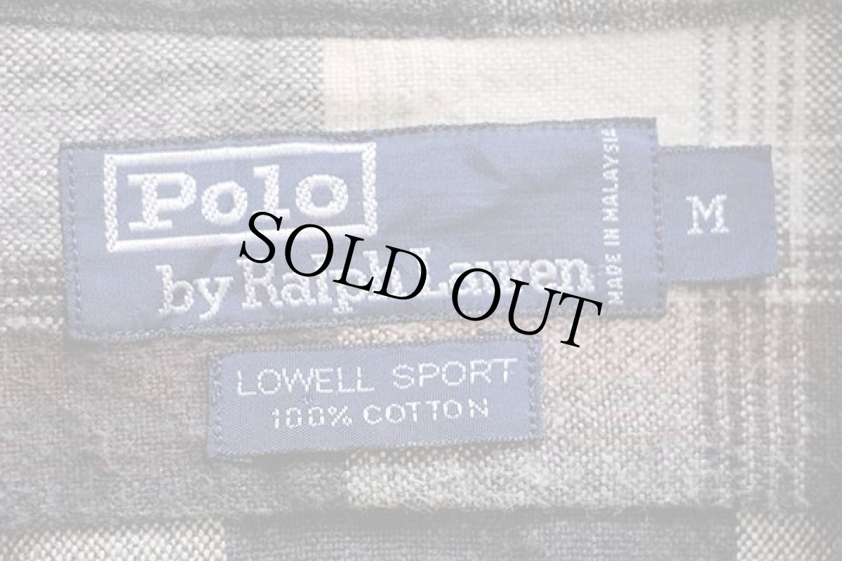 画像4: 90s ポロ ラルフローレン タータンチェック コットンシャツ (4)