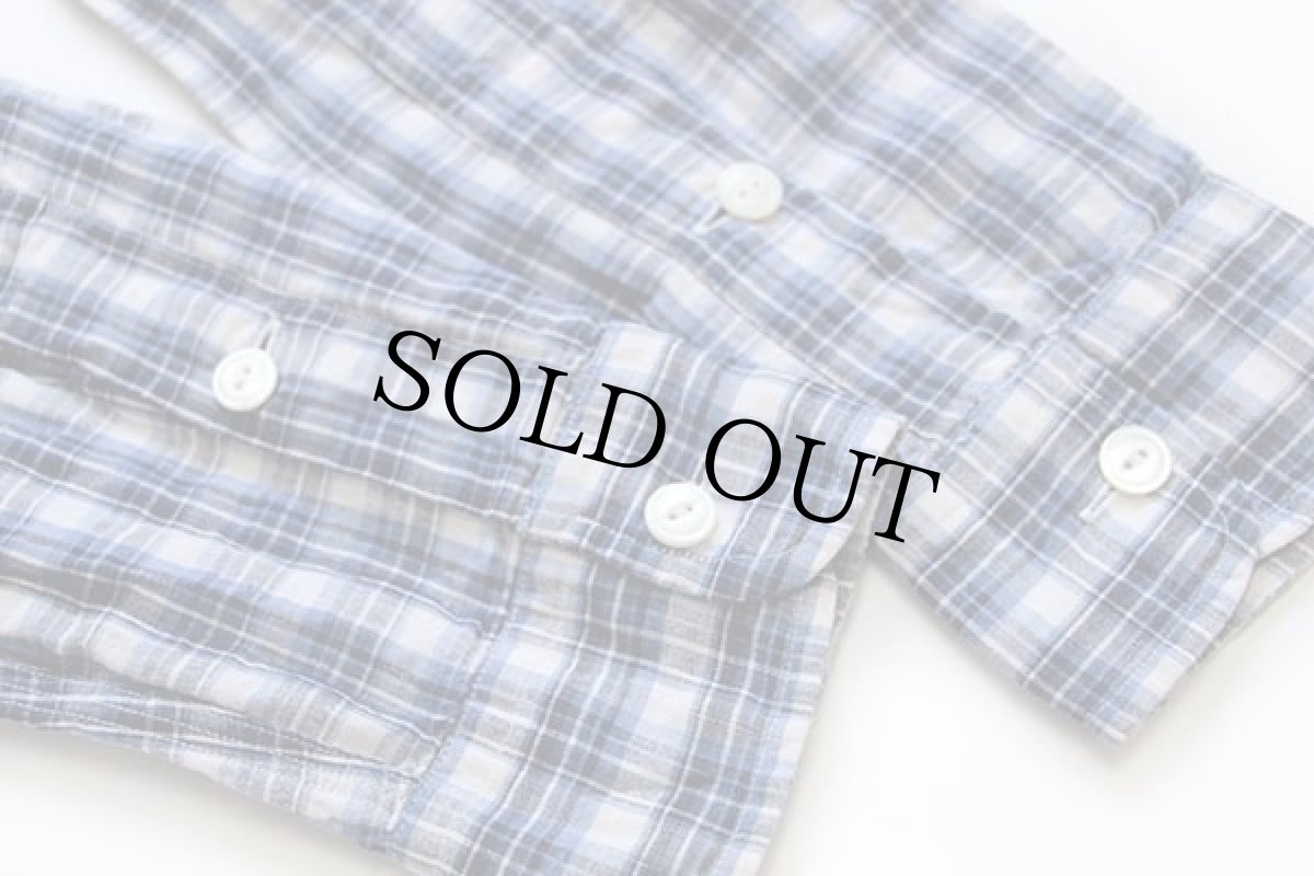 画像6: ポロ ラルフローレン チェック リネン×コットン ワークシャツ S (6)