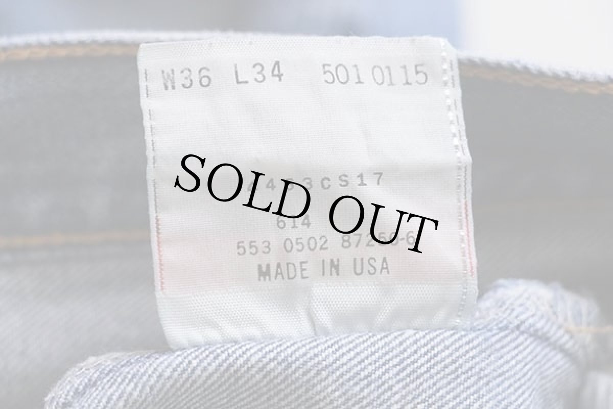 画像7: 00s USA製 Levi'sリーバイス 501 デニムパンツ w36 L34★59 (7)